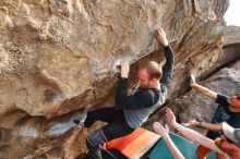 Bouldering in Hueco Tanks on 03/07/2020 with Blue Lizard Climbing and Yoga

Filename: SRM_20200307_1803400.jpg
Aperture: f/4.5
Shutter Speed: 1/320
Body: Canon EOS-1D Mark II
Lens: Canon EF 16-35mm f/2.8 L