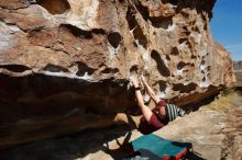 Bouldering in Hueco Tanks on 03/06/2020 with Blue Lizard Climbing and Yoga

Filename: SRM_20200306_1115270.jpg
Aperture: f/6.3
Shutter Speed: 1/500
Body: Canon EOS-1D Mark II
Lens: Canon EF 16-35mm f/2.8 L