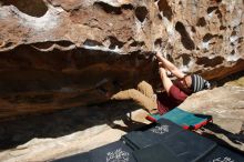 Bouldering in Hueco Tanks on 03/06/2020 with Blue Lizard Climbing and Yoga

Filename: SRM_20200306_1115320.jpg
Aperture: f/6.3
Shutter Speed: 1/500
Body: Canon EOS-1D Mark II
Lens: Canon EF 16-35mm f/2.8 L