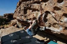 Bouldering in Hueco Tanks on 03/06/2020 with Blue Lizard Climbing and Yoga

Filename: SRM_20200306_1121540.jpg
Aperture: f/8.0
Shutter Speed: 1/400
Body: Canon EOS-1D Mark II
Lens: Canon EF 16-35mm f/2.8 L