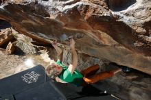 Bouldering in Hueco Tanks on 03/06/2020 with Blue Lizard Climbing and Yoga

Filename: SRM_20200306_1130150.jpg
Aperture: f/8.0
Shutter Speed: 1/250
Body: Canon EOS-1D Mark II
Lens: Canon EF 16-35mm f/2.8 L