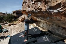 Bouldering in Hueco Tanks on 03/06/2020 with Blue Lizard Climbing and Yoga

Filename: SRM_20200306_1149300.jpg
Aperture: f/8.0
Shutter Speed: 1/250
Body: Canon EOS-1D Mark II
Lens: Canon EF 16-35mm f/2.8 L