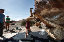 Bouldering in Hueco Tanks on 03/06/2020 with Blue Lizard Climbing and Yoga

Filename: SRM_20200306_1152010.jpg
Aperture: f/8.0
Shutter Speed: 1/250
Body: Canon EOS-1D Mark II
Lens: Canon EF 16-35mm f/2.8 L