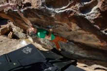 Bouldering in Hueco Tanks on 03/06/2020 with Blue Lizard Climbing and Yoga

Filename: SRM_20200306_1154470.jpg
Aperture: f/8.0
Shutter Speed: 1/250
Body: Canon EOS-1D Mark II
Lens: Canon EF 16-35mm f/2.8 L