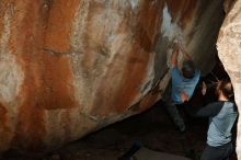 Bouldering in Hueco Tanks on 03/06/2020 with Blue Lizard Climbing and Yoga

Filename: SRM_20200306_1233210.jpg
Aperture: f/8.0
Shutter Speed: 1/250
Body: Canon EOS-1D Mark II
Lens: Canon EF 16-35mm f/2.8 L