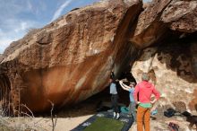 Bouldering in Hueco Tanks on 03/06/2020 with Blue Lizard Climbing and Yoga

Filename: SRM_20200306_1235200.jpg
Aperture: f/8.0
Shutter Speed: 1/250
Body: Canon EOS-1D Mark II
Lens: Canon EF 16-35mm f/2.8 L