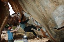 Bouldering in Hueco Tanks on 03/06/2020 with Blue Lizard Climbing and Yoga

Filename: SRM_20200306_1241270.jpg
Aperture: f/8.0
Shutter Speed: 1/250
Body: Canon EOS-1D Mark II
Lens: Canon EF 16-35mm f/2.8 L