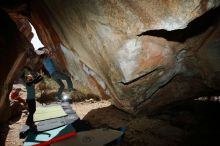 Bouldering in Hueco Tanks on 03/06/2020 with Blue Lizard Climbing and Yoga

Filename: SRM_20200306_1242290.jpg
Aperture: f/8.0
Shutter Speed: 1/250
Body: Canon EOS-1D Mark II
Lens: Canon EF 16-35mm f/2.8 L