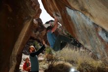 Bouldering in Hueco Tanks on 03/06/2020 with Blue Lizard Climbing and Yoga

Filename: SRM_20200306_1242320.jpg
Aperture: f/8.0
Shutter Speed: 1/250
Body: Canon EOS-1D Mark II
Lens: Canon EF 16-35mm f/2.8 L