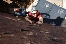 Bouldering in Hueco Tanks on 03/06/2020 with Blue Lizard Climbing and Yoga

Filename: SRM_20200306_1305550.jpg
Aperture: f/9.0
Shutter Speed: 1/320
Body: Canon EOS-1D Mark II
Lens: Canon EF 16-35mm f/2.8 L