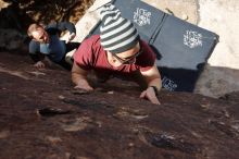 Bouldering in Hueco Tanks on 03/06/2020 with Blue Lizard Climbing and Yoga

Filename: SRM_20200306_1306001.jpg
Aperture: f/10.0
Shutter Speed: 1/320
Body: Canon EOS-1D Mark II
Lens: Canon EF 16-35mm f/2.8 L