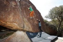 Bouldering in Hueco Tanks on 03/06/2020 with Blue Lizard Climbing and Yoga

Filename: SRM_20200306_1307100.jpg
Aperture: f/5.0
Shutter Speed: 1/250
Body: Canon EOS-1D Mark II
Lens: Canon EF 16-35mm f/2.8 L