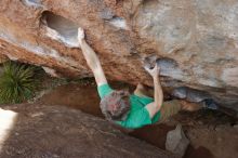 Bouldering in Hueco Tanks on 03/06/2020 with Blue Lizard Climbing and Yoga

Filename: SRM_20200306_1346480.jpg
Aperture: f/7.1
Shutter Speed: 1/250
Body: Canon EOS-1D Mark II
Lens: Canon EF 16-35mm f/2.8 L