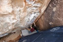 Bouldering in Hueco Tanks on 03/06/2020 with Blue Lizard Climbing and Yoga

Filename: SRM_20200306_1355260.jpg
Aperture: f/4.5
Shutter Speed: 1/250
Body: Canon EOS-1D Mark II
Lens: Canon EF 16-35mm f/2.8 L