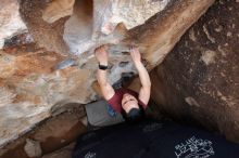 Bouldering in Hueco Tanks on 03/06/2020 with Blue Lizard Climbing and Yoga

Filename: SRM_20200306_1355510.jpg
Aperture: f/6.3
Shutter Speed: 1/250
Body: Canon EOS-1D Mark II
Lens: Canon EF 16-35mm f/2.8 L