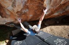 Bouldering in Hueco Tanks on 03/06/2020 with Blue Lizard Climbing and Yoga

Filename: SRM_20200306_1408370.jpg
Aperture: f/7.1
Shutter Speed: 1/320
Body: Canon EOS-1D Mark II
Lens: Canon EF 16-35mm f/2.8 L