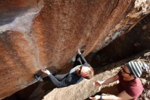 Bouldering in Hueco Tanks on 03/06/2020 with Blue Lizard Climbing and Yoga

Filename: SRM_20200306_1412580.jpg
Aperture: f/7.1
Shutter Speed: 1/320
Body: Canon EOS-1D Mark II
Lens: Canon EF 16-35mm f/2.8 L