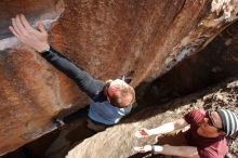 Bouldering in Hueco Tanks on 03/06/2020 with Blue Lizard Climbing and Yoga

Filename: SRM_20200306_1413000.jpg
Aperture: f/7.1
Shutter Speed: 1/320
Body: Canon EOS-1D Mark II
Lens: Canon EF 16-35mm f/2.8 L