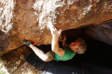 Bouldering in Hueco Tanks on 03/06/2020 with Blue Lizard Climbing and Yoga

Filename: SRM_20200306_1434090.jpg
Aperture: f/9.0
Shutter Speed: 1/250
Body: Canon EOS-1D Mark II
Lens: Canon EF 16-35mm f/2.8 L