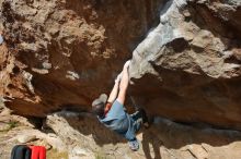 Bouldering in Hueco Tanks on 03/06/2020 with Blue Lizard Climbing and Yoga

Filename: SRM_20200306_1630000.jpg
Aperture: f/5.6
Shutter Speed: 1/640
Body: Canon EOS-1D Mark II
Lens: Canon EF 16-35mm f/2.8 L