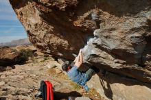 Bouldering in Hueco Tanks on 03/06/2020 with Blue Lizard Climbing and Yoga

Filename: SRM_20200306_1630080.jpg
Aperture: f/5.6
Shutter Speed: 1/800
Body: Canon EOS-1D Mark II
Lens: Canon EF 16-35mm f/2.8 L