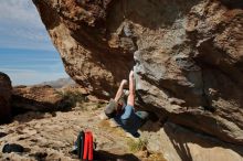 Bouldering in Hueco Tanks on 03/06/2020 with Blue Lizard Climbing and Yoga

Filename: SRM_20200306_1630180.jpg
Aperture: f/5.6
Shutter Speed: 1/800
Body: Canon EOS-1D Mark II
Lens: Canon EF 16-35mm f/2.8 L