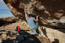 Bouldering in Hueco Tanks on 03/06/2020 with Blue Lizard Climbing and Yoga

Filename: SRM_20200306_1630390.jpg
Aperture: f/5.6
Shutter Speed: 1/800
Body: Canon EOS-1D Mark II
Lens: Canon EF 16-35mm f/2.8 L