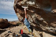 Bouldering in Hueco Tanks on 03/06/2020 with Blue Lizard Climbing and Yoga

Filename: SRM_20200306_1630500.jpg
Aperture: f/5.6
Shutter Speed: 1/800
Body: Canon EOS-1D Mark II
Lens: Canon EF 16-35mm f/2.8 L