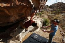 Bouldering in Hueco Tanks on 03/06/2020 with Blue Lizard Climbing and Yoga

Filename: SRM_20200306_1638310.jpg
Aperture: f/5.6
Shutter Speed: 1/500
Body: Canon EOS-1D Mark II
Lens: Canon EF 16-35mm f/2.8 L