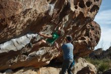 Bouldering in Hueco Tanks on 03/06/2020 with Blue Lizard Climbing and Yoga

Filename: SRM_20200306_1641580.jpg
Aperture: f/4.0
Shutter Speed: 1/640
Body: Canon EOS-1D Mark II
Lens: Canon EF 50mm f/1.8 II