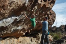 Bouldering in Hueco Tanks on 03/06/2020 with Blue Lizard Climbing and Yoga

Filename: SRM_20200306_1642020.jpg
Aperture: f/4.0
Shutter Speed: 1/640
Body: Canon EOS-1D Mark II
Lens: Canon EF 50mm f/1.8 II