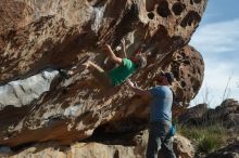 Bouldering in Hueco Tanks on 03/06/2020 with Blue Lizard Climbing and Yoga

Filename: SRM_20200306_1642030.jpg
Aperture: f/4.0
Shutter Speed: 1/640
Body: Canon EOS-1D Mark II
Lens: Canon EF 50mm f/1.8 II