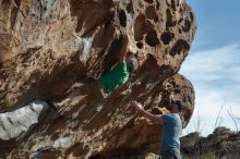 Bouldering in Hueco Tanks on 03/06/2020 with Blue Lizard Climbing and Yoga

Filename: SRM_20200306_1642050.jpg
Aperture: f/4.0
Shutter Speed: 1/640
Body: Canon EOS-1D Mark II
Lens: Canon EF 50mm f/1.8 II