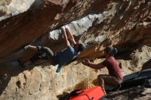 Bouldering in Hueco Tanks on 03/06/2020 with Blue Lizard Climbing and Yoga

Filename: SRM_20200306_1644240.jpg
Aperture: f/4.0
Shutter Speed: 1/640
Body: Canon EOS-1D Mark II
Lens: Canon EF 50mm f/1.8 II