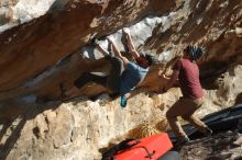 Bouldering in Hueco Tanks on 03/06/2020 with Blue Lizard Climbing and Yoga

Filename: SRM_20200306_1644300.jpg
Aperture: f/4.0
Shutter Speed: 1/500
Body: Canon EOS-1D Mark II
Lens: Canon EF 50mm f/1.8 II