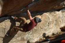 Bouldering in Hueco Tanks on 03/06/2020 with Blue Lizard Climbing and Yoga

Filename: SRM_20200306_1647180.jpg
Aperture: f/4.0
Shutter Speed: 1/800
Body: Canon EOS-1D Mark II
Lens: Canon EF 50mm f/1.8 II