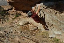 Bouldering in Hueco Tanks on 03/06/2020 with Blue Lizard Climbing and Yoga

Filename: SRM_20200306_1652180.jpg
Aperture: f/4.0
Shutter Speed: 1/1250
Body: Canon EOS-1D Mark II
Lens: Canon EF 50mm f/1.8 II