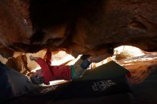 Bouldering in Hueco Tanks on 03/06/2020 with Blue Lizard Climbing and Yoga

Filename: SRM_20200306_1742430.jpg
Aperture: f/4.0
Shutter Speed: 1/320
Body: Canon EOS-1D Mark II
Lens: Canon EF 16-35mm f/2.8 L