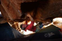 Bouldering in Hueco Tanks on 03/06/2020 with Blue Lizard Climbing and Yoga

Filename: SRM_20200306_1742480.jpg
Aperture: f/4.0
Shutter Speed: 1/250
Body: Canon EOS-1D Mark II
Lens: Canon EF 16-35mm f/2.8 L