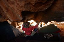 Bouldering in Hueco Tanks on 03/06/2020 with Blue Lizard Climbing and Yoga

Filename: SRM_20200306_1750590.jpg
Aperture: f/4.0
Shutter Speed: 1/250
Body: Canon EOS-1D Mark II
Lens: Canon EF 16-35mm f/2.8 L