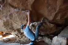 Bouldering in Hueco Tanks on 03/06/2020 with Blue Lizard Climbing and Yoga

Filename: SRM_20200306_1751440.jpg
Aperture: f/2.8
Shutter Speed: 1/250
Body: Canon EOS-1D Mark II
Lens: Canon EF 16-35mm f/2.8 L