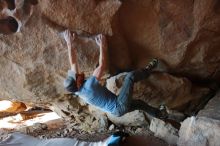 Bouldering in Hueco Tanks on 03/06/2020 with Blue Lizard Climbing and Yoga

Filename: SRM_20200306_1751470.jpg
Aperture: f/2.8
Shutter Speed: 1/250
Body: Canon EOS-1D Mark II
Lens: Canon EF 16-35mm f/2.8 L