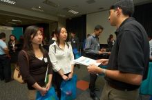 The Asian Business Students Association (ABSA) and the Hispanic Business Student Association (HBSA) hosted the career fair in the San Jacinto Residence Hall, Tuesday, February 6, 2007.

Filename: SRM_20070206_1831047.jpg
Aperture: f/6.3
Shutter Speed: 1/125
Body: Canon EOS-1D Mark II
Lens: Sigma 15-30mm f/3.5-4.5 EX Aspherical DG DF