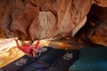 Bouldering in Hueco Tanks on 03/06/2020 with Blue Lizard Climbing and Yoga

Filename: SRM_20200306_1814110.jpg
Aperture: f/3.2
Shutter Speed: 1/250
Body: Canon EOS-1D Mark II
Lens: Canon EF 16-35mm f/2.8 L