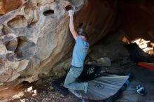 Bouldering in Hueco Tanks on 03/06/2020 with Blue Lizard Climbing and Yoga

Filename: SRM_20200306_1815521.jpg
Aperture: f/7.1
Shutter Speed: 1/250
Body: Canon EOS-1D Mark II
Lens: Canon EF 16-35mm f/2.8 L