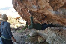 Bouldering in Hueco Tanks on 03/16/2020 with Blue Lizard Climbing and Yoga

Filename: SRM_20200316_0935450.jpg
Aperture: f/4.5
Shutter Speed: 1/320
Body: Canon EOS-1D Mark II
Lens: Canon EF 50mm f/1.8 II