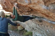 Bouldering in Hueco Tanks on 03/16/2020 with Blue Lizard Climbing and Yoga

Filename: SRM_20200316_0935540.jpg
Aperture: f/3.5
Shutter Speed: 1/320
Body: Canon EOS-1D Mark II
Lens: Canon EF 50mm f/1.8 II