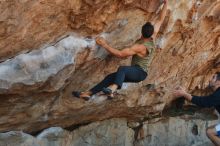 Bouldering in Hueco Tanks on 03/16/2020 with Blue Lizard Climbing and Yoga

Filename: SRM_20200316_1009380.jpg
Aperture: f/5.0
Shutter Speed: 1/320
Body: Canon EOS-1D Mark II
Lens: Canon EF 50mm f/1.8 II