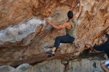 Bouldering in Hueco Tanks on 03/16/2020 with Blue Lizard Climbing and Yoga

Filename: SRM_20200316_1009381.jpg
Aperture: f/5.0
Shutter Speed: 1/320
Body: Canon EOS-1D Mark II
Lens: Canon EF 50mm f/1.8 II