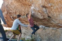 Bouldering in Hueco Tanks on 03/16/2020 with Blue Lizard Climbing and Yoga

Filename: SRM_20200316_1023171.jpg
Aperture: f/3.5
Shutter Speed: 1/500
Body: Canon EOS-1D Mark II
Lens: Canon EF 50mm f/1.8 II